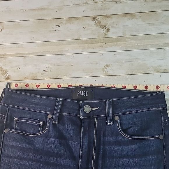 PAIGE Womens HOXTON ANKLE High-Rise Skinny Charing Dark Blue Jeans‎ 28 - Picture 12 of 14